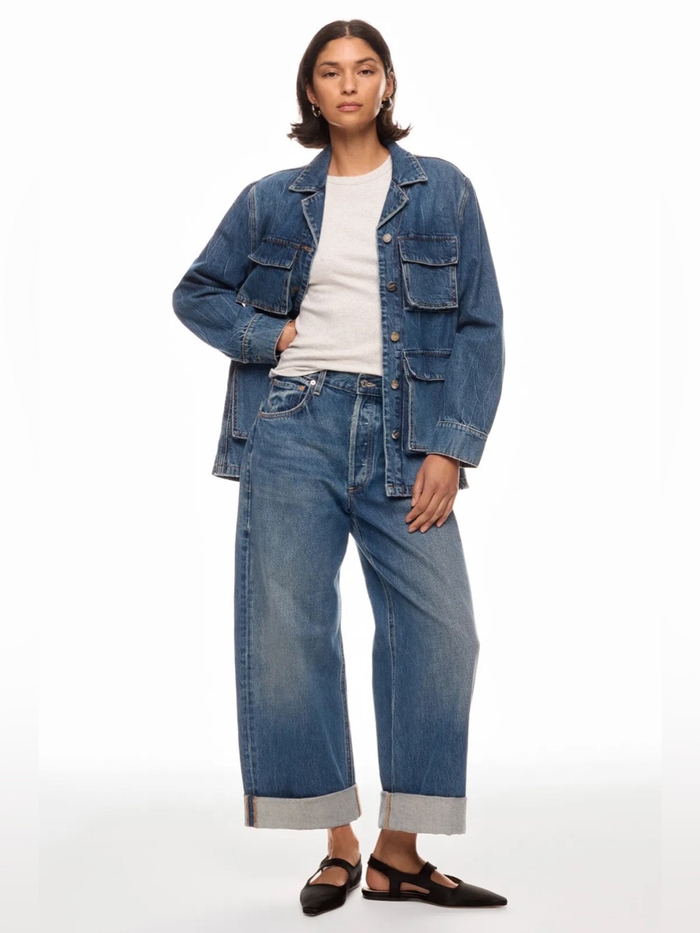 Citizens of Humanity Ayla Baggy Jeans Brielle Blue Size 26 - Picture 4 of 9